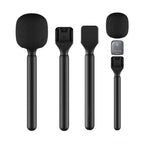 XWJ70 Portable Wireless Microphone Boom Professional Interview Recording Microphone Handheld Stick, Microphone Handheld Stick (Black), Microphone Handheld Stick (Pink)