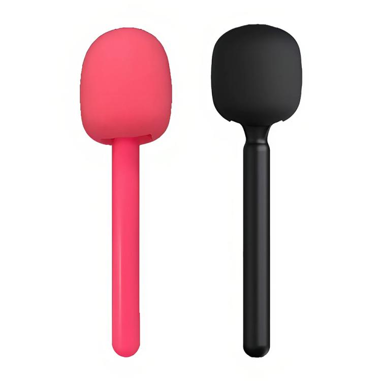 XWJ70 Portable Wireless Microphone Boom Professional Interview Recording Microphone Handheld Stick, Microphone Handheld Stick (Black), Microphone Handheld Stick (Pink)