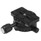 X-64 Professional Camera Tripod Monopod Panoramic Panorama Head with Quick Release Plate, X-64