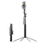 Q530TK Portable Metal Phone Stand Selfie Stick Expandable Auto Face Tracking Tripod, without Fill Light