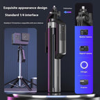 P18 Portable Travel Selfie Stick Retractable Anti-Shake Gimbal Phone Holder, P18