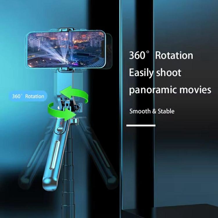 P195 Retractable Four-Legged Stand Expandable Phone Stand Bluetooth Remote Control Selfie Stick, P195