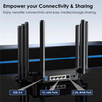 WAVLINK WN536AX6 For Gaming High Speed Dual Band MESH AP Repeater AX6000 WiFi 6 Router, US Plug, EU Plug, UK Plug, AU Plug