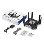 WAVLINK WN592AX6 2.5G Multi Gig Port Quad Core CPU AX6000 Dual Band WiFi 6 Router, US Plug, EU Plug, UK Plug, AU Plug