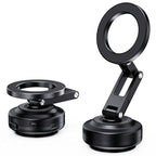 X63 Foldable Arm Car Phone Navigation Mount Vacuum Suction Cup Aluminum Alloy Holder, X63