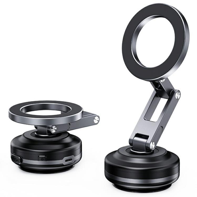 X63 Foldable Arm Car Phone Navigation Mount Vacuum Suction Cup Aluminum Alloy Holder, X63