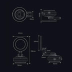 X63 Foldable Arm Car Phone Navigation Mount Vacuum Suction Cup Aluminum Alloy Holder, X63