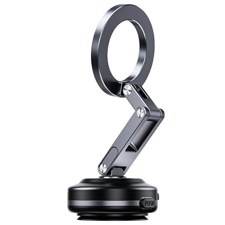 X63 Foldable Arm Car Phone Navigation Mount Vacuum Suction Cup Aluminum Alloy Holder, X63