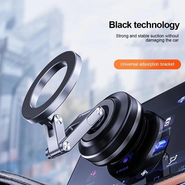 X63 Foldable Arm Car Phone Navigation Mount Vacuum Suction Cup Aluminum Alloy Holder, X63