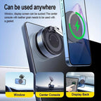 X68W 15W Wireless Charging Vacuum Suction Cup Foldable Car Dashboard Magnetic Phone Holder, X68W