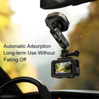 DJ-1  Car Mount Aluminum Alloy Action Camera Holder Electric Vacuum Suction Cup Bracket, DJ-1