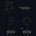 X69 Dashboard Windshield Suction Cup Base 360 Degree Rotation Magnetic Car Phone Holder, X69