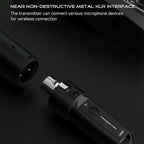 K1 For Handheld Dynamic Mic Wired to Wireless Microphone Converter, 1 Transmitter + 1 Receiver, 1 Transmitter + 1 Receiver