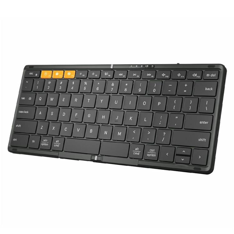 For Windows / Android / iOS DF010 Foldable Bluetooth 79 Keys Ultra Slim Keyboard, DF010