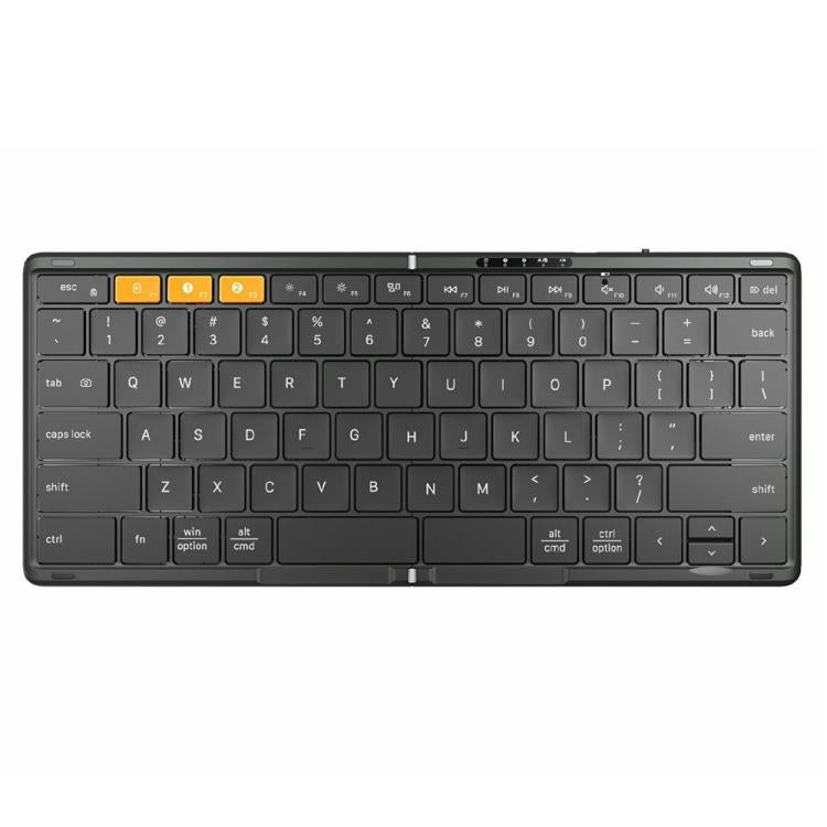 For Windows / Android / iOS DF010 Foldable Bluetooth 79 Keys Ultra Slim Keyboard, DF010