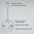 For TV PC LE524 USB Bluetooth 5.4 Audio Transmitter 50m Range Dual Connection Adapter, LE524
