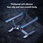 P70 X-Shape Aluminum Alloy Stand Height Adjustable Foldable Cooling Bracket for Laptop / Tablet, P70
