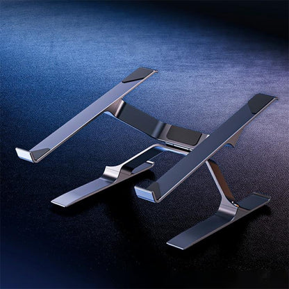 P70 X-Shape Aluminum Alloy Stand Height Adjustable Foldable Cooling Bracket for Laptop / Tablet, P70