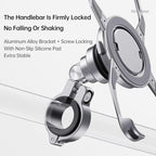For iPhone 16 Series Z10 Anti Shake Cycling Bracket Motorcycle Mount Magnetic Phone Holder