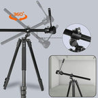 JMARY KS355+HG60 360 Degree Panoramic Ball Head DSLR Camera 2-in-1 Monopod Tripod