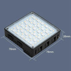 VLOGLITE K10RGB Ultra Thin Pocket Size RGB LED Camera Light Photography Videography Selfie Light, K10RGB