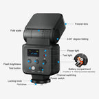 VLOGLITE F32 For Fuji Nikon Canon Sony DSLR Camera External Flash Light Portable Hot Shoe Light