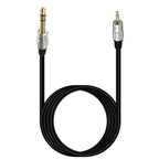 JUNSUNMAY 6.35mm Male to 3.5mm TRS Male Stereo Audio Cable Guitar Cord, 6.35mm Male to 3.5mm