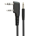 JUNSUNMAY Walkie Talkies Headset Radio Earpiece Adapter Cable, Length: 25cm, 2 Pin to Male 3.5mm, 2 Pin to Female 3.5mm