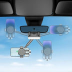 H256 360 Degree Rotation Cellphone Navigation Bracket Car Rearview Mirror Phone Holder, H256