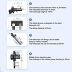H256 360 Degree Rotation Cellphone Navigation Bracket Car Rearview Mirror Phone Holder, H256