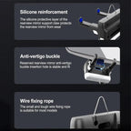 H256 360 Degree Rotation Cellphone Navigation Bracket Car Rearview Mirror Phone Holder, H256