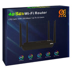 CP108 Home Office Internet Sharing Device WIFI 5G LTE 4G Router 300Mbps Wireless Hotspot, White, Black