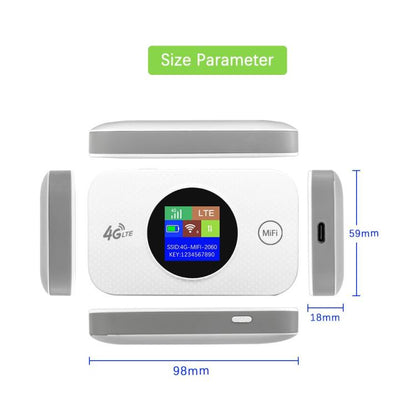 MF968-E Eurasian Version Removable Battery Mobile Router 4G Portable WiFi Hotspot Device, MF968-E
