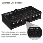B072 3 Input 1 Output Fully Balanced Signal Selector 3-Channel Balanced Line Selector, No Need For External Power Supply Lossless Switching, B072