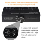 B073 1 Input 3 Output Fully Balanced Signal Selector 3-Channel Balanced Line Selector, No Need For External Power Supply Lossless Switching, B073