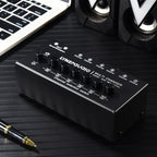 B080 6 Input 2 Output Audio Signal Selector Audio Switcher, 2-Channel Synchronous Output RCA Interface, B080