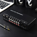 B081 6 Input 3 Outupt Audio Signal Selector Switcher Multi-channel Switcher, Fully Balanced Passive Front Active Speaker Volume Controller RCA Selector, B081