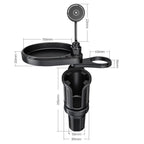 CP242F 15W Fast Charging Wireless Charger Car Cup Holder Magnetic Phone Navigation Stand, CP242F