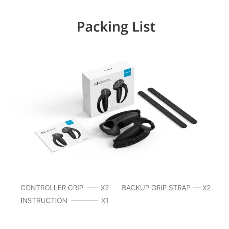 BOBOVR G3 For Meta Quest 3 / Quest 3S Controller Silicone Protective  Grip Cover Set, G3