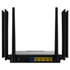 ED128 6 Antennas SIM Card Eurasia Version 4G LTE 300Mbps Wireless WiFi Home Office Router, US Plug, EU Plug