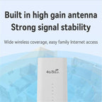 CPF101-E8 Home Office SIM Card Mobile WiFi Hotspot 3 LAN Ports Eurasian Version 4G LTE Router, US Plug, EU Plug