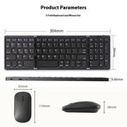 B089 Foldable Wireless Keyboard Mouse Set, B089
