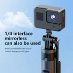 K27 Smartphone Extendable Live Streaming 4-Leg Stand Bluetooth Selfie Stick