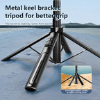 K27 Smartphone Extendable Live Streaming 4-Leg Stand Bluetooth Selfie Stick