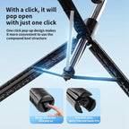 K50 1.9m Extendable Live Streaming Tripod Dual Phone Clip Bluetooth Selfie Stick, K50 Dual Phone Clip, Dual Phone Clip