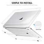 ENKAY Hat-Prince Crystal Protective Case Cover Clear Hard Shell, For Microsoft Surface Laptop 13 (2095), For Microsoft Surface Laptop 5/4/3 (1873/1953/1979), For Microsoft Surface Laptop 7 13.8 (2036), For Microsoft Surface Laptop 15 (2037)