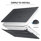 ENKAY Hat-Prince Matte Protective Case Cover Hard Shell, For Microsoft Surface Laptop 13 (2095), For Microsoft Surface Laptop 5/4/3 1873/1953/1979, For Microsoft Surface Laptop 7 13.8 (2036), For Microsoft Surface Laptop 15 (2037)