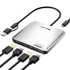 WAVLINK UG7501DH 85W Upstream Charging 2DP + 2HD Converter 4K / 8K Display Adapter, UG7501DH