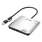 WAVLINK UG7501D 85W Upstream Charging 4 DP Converter 4K / 8K Display Adapter, UG7501D