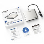 WAVLINK UG7501D 85W Upstream Charging 4 DP Converter 4K / 8K Display Adapter, UG7501D